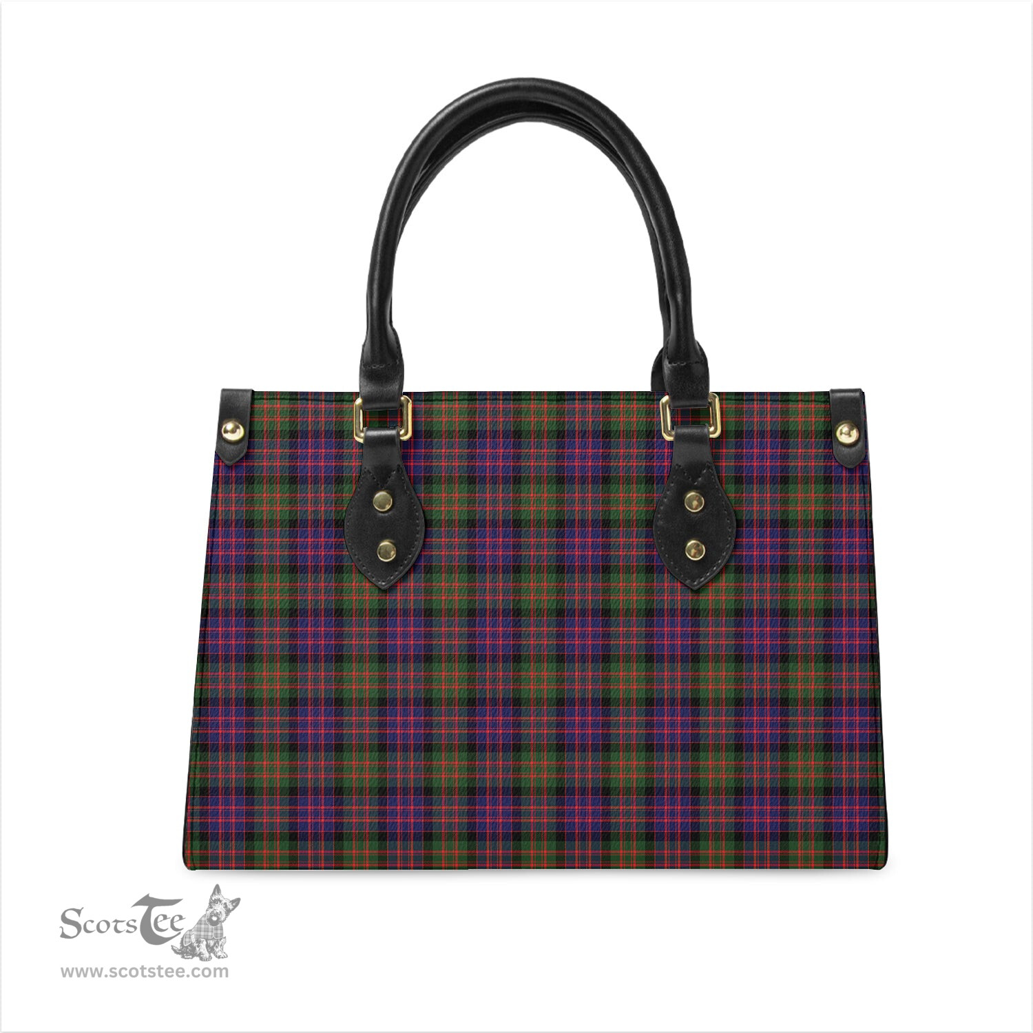 Scottish MacDonald Modern Tartan Leather Bag for Women Scottish Plaid Tartan Plaid - ScotsTee - scotstee.com