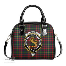 Scottish MacKintosh Hunting Modern Tartan Shoulder Handbags with Family Crest Scottish Plaid Tartan Plaid - ScotsTee - scotstee.com