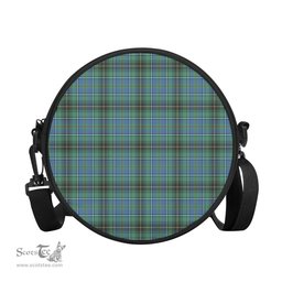 Scottish MacInnes Ancient Tartan Round Crossbody Bags - Round Purse Scottish Plaid Tartan Plaid - ScotsTee - scotstee.com