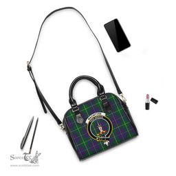 Scottish MacIntyre Inglis Tartan Shoulder Handbags with Family Crest Scottish Plaid Tartan Plaid - ScotsTee - scotstee.com