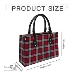 Scottish MacDonald Dress Irish County Ireland Tartan Leather Bag for Women Scottish Plaid Tartan Plaid - ScotsTee - scotstee.com