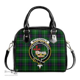 Scottish MacDonald of The Isles Tartan Shoulder Handbags with Family Crest Scottish Plaid Tartan Plaid - ScotsTee - scotstee.com