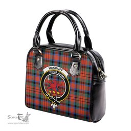Scottish MacDuff Ancient Tartan Shoulder Handbags with Family Crest Scottish Plaid Tartan Plaid - ScotsTee - scotstee.com