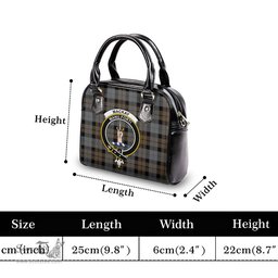 Scottish MacKay Weathered Tartan Shoulder Handbags with Family Crest Scottish Plaid Tartan Plaid - ScotsTee - scotstee.com