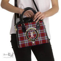 Scottish MacCulloch Dress Tartan Shoulder Handbags with Family Crest Scottish Plaid Tartan Plaid - ScotsTee - scotstee.com