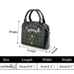 Scottish MacLellan Ancient Tartan Shoulder Handbags with Family Crest Scottish Plaid Tartan Plaid - ScotsTee - scotstee.com