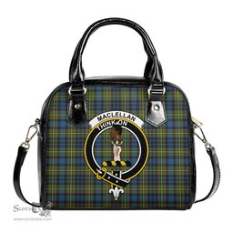 Scottish MacLellan Ancient Tartan Shoulder Handbags with Family Crest Scottish Plaid Tartan Plaid - ScotsTee - scotstee.com