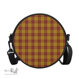 Scottish MacMillan Dress Tartan Round Crossbody Bags - Round Purse Scottish Plaid Tartan Plaid - ScotsTee - scotstee.com