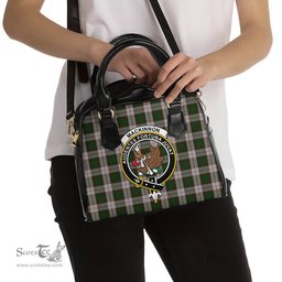 Scottish MacKinnon Dress Tartan Shoulder Handbags with Family Crest Scottish Plaid Tartan Plaid - ScotsTee - scotstee.com