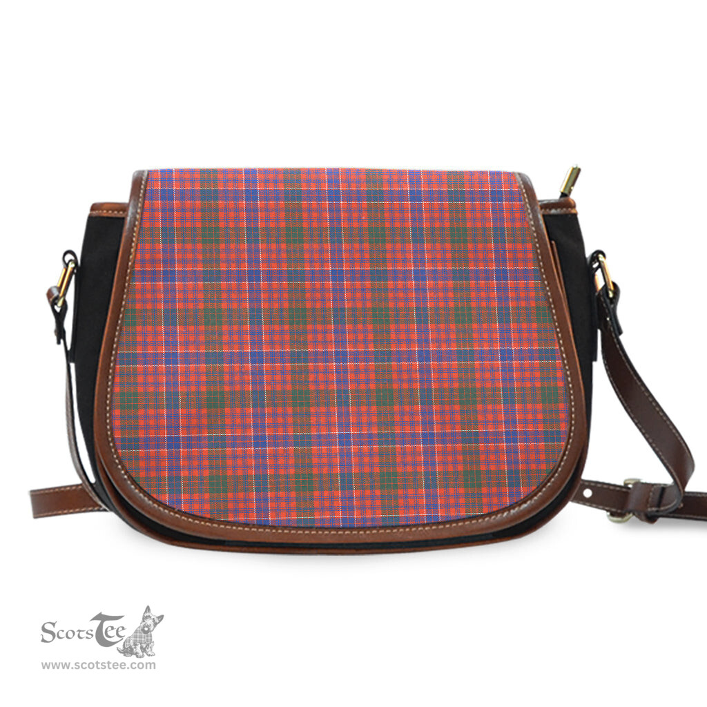 Scottish MacRae Ancient Tartan Saddle Crossbody Bag Scottish Plaid Tartan Plaid - ScotsTee - scotstee.com