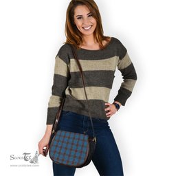 Scottish Louth County Ireland Tartan Saddle Crossbody Bag Scottish Plaid Tartan Plaid - ScotsTee - scotstee.com