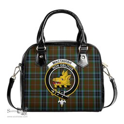 Scottish MacTavish Hunting Tartan Shoulder Handbags with Family Crest Scottish Plaid Tartan Plaid - ScotsTee - scotstee.com