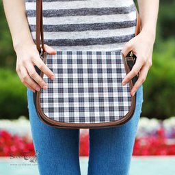 Scottish MacRae Dress Modern Tartan Saddle Crossbody Bag Scottish Plaid Tartan Plaid - ScotsTee - scotstee.com