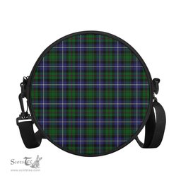 Scottish MacRow Hunting Tartan Round Crossbody Bags - Round Purse Scottish Plaid Tartan Plaid - ScotsTee - scotstee.com