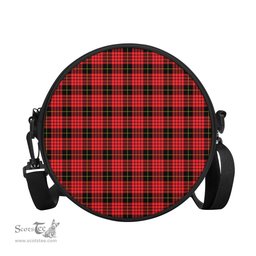 Scottish MacQueen Modern Tartan Round Crossbody Bags - Round Purse Scottish Plaid Tartan Plaid - ScotsTee - scotstee.com