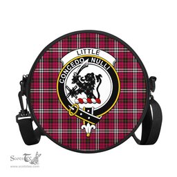 Scottish Little Tartan Round Crossbody Bags - Round Purse with Family Crest Scottish Plaid Tartan Plaid - ScotsTee - scotstee.com