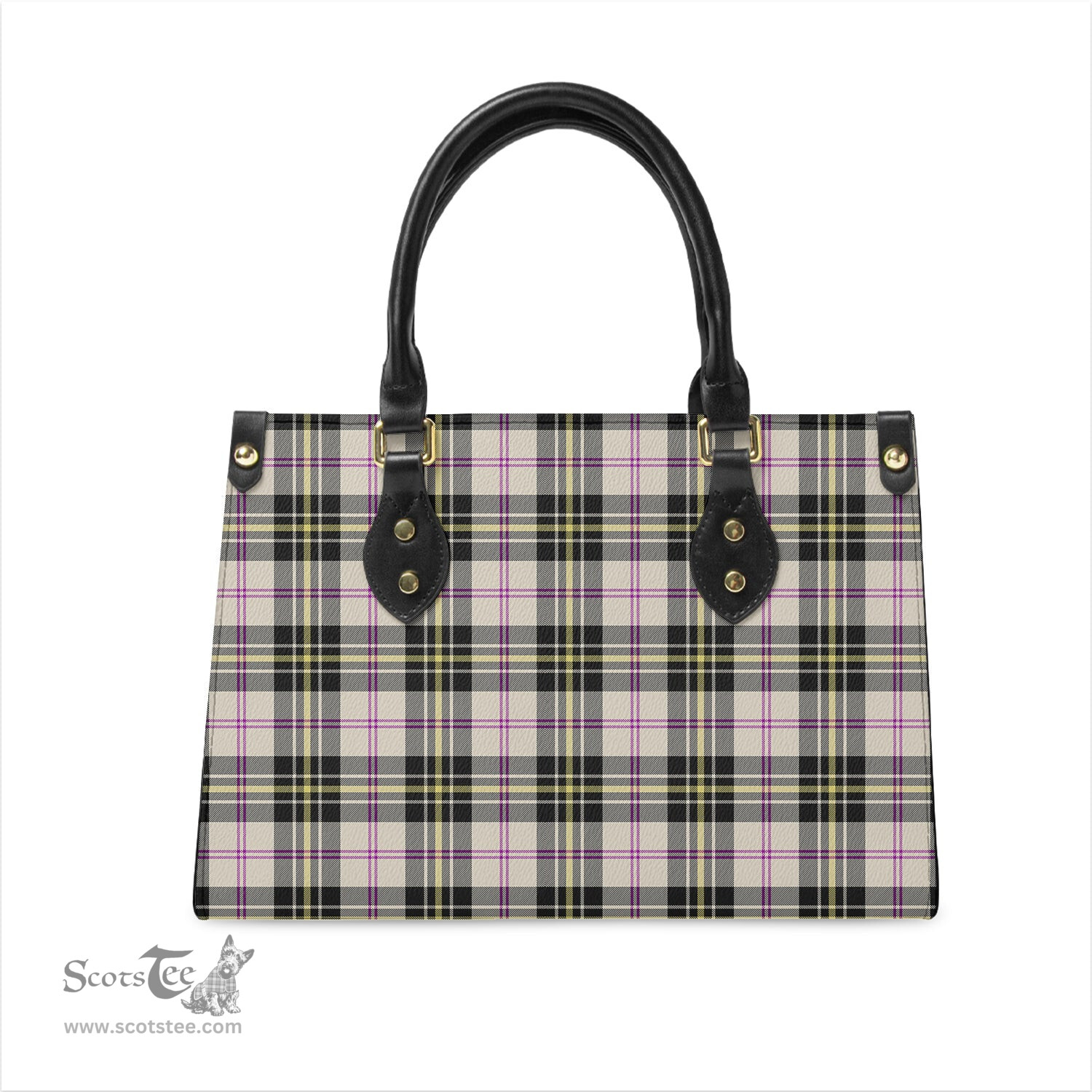 Scottish MacPherson Dress Ancient Tartan Leather Bag for Women Scottish Plaid Tartan Plaid - ScotsTee - scotstee.com