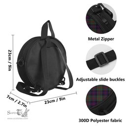 Scottish MacDonald of Clan Ranald Tartan Round Crossbody Bags - Round Purse with Family Crest Scottish Plaid Tartan Plaid - ScotsTee - scotstee.com