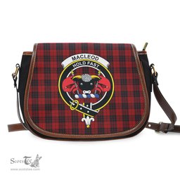 Scottish MacLeod of Raasay Highland Tartan Saddle Crossbody Bag with Family Crest Scottish Plaid Tartan Plaid - ScotsTee - scotstee.com