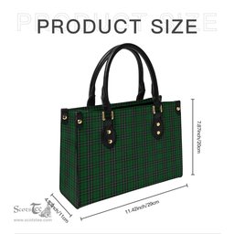 Scottish MacLean of Duart Hunting Tartan Leather Bag for Women Scottish Plaid Tartan Plaid - ScotsTee - scotstee.com