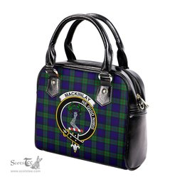 Scottish MacKinlay Modern Tartan Shoulder Handbags with Family Crest Scottish Plaid Tartan Plaid - ScotsTee - scotstee.com