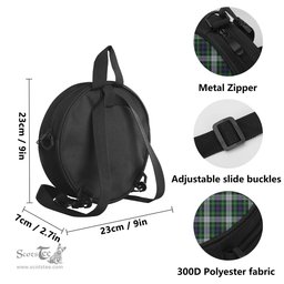 Scottish MacKenzie Dress Tartan Round Crossbody Bags - Round Purse Scottish Plaid Tartan Plaid - ScotsTee - scotstee.com