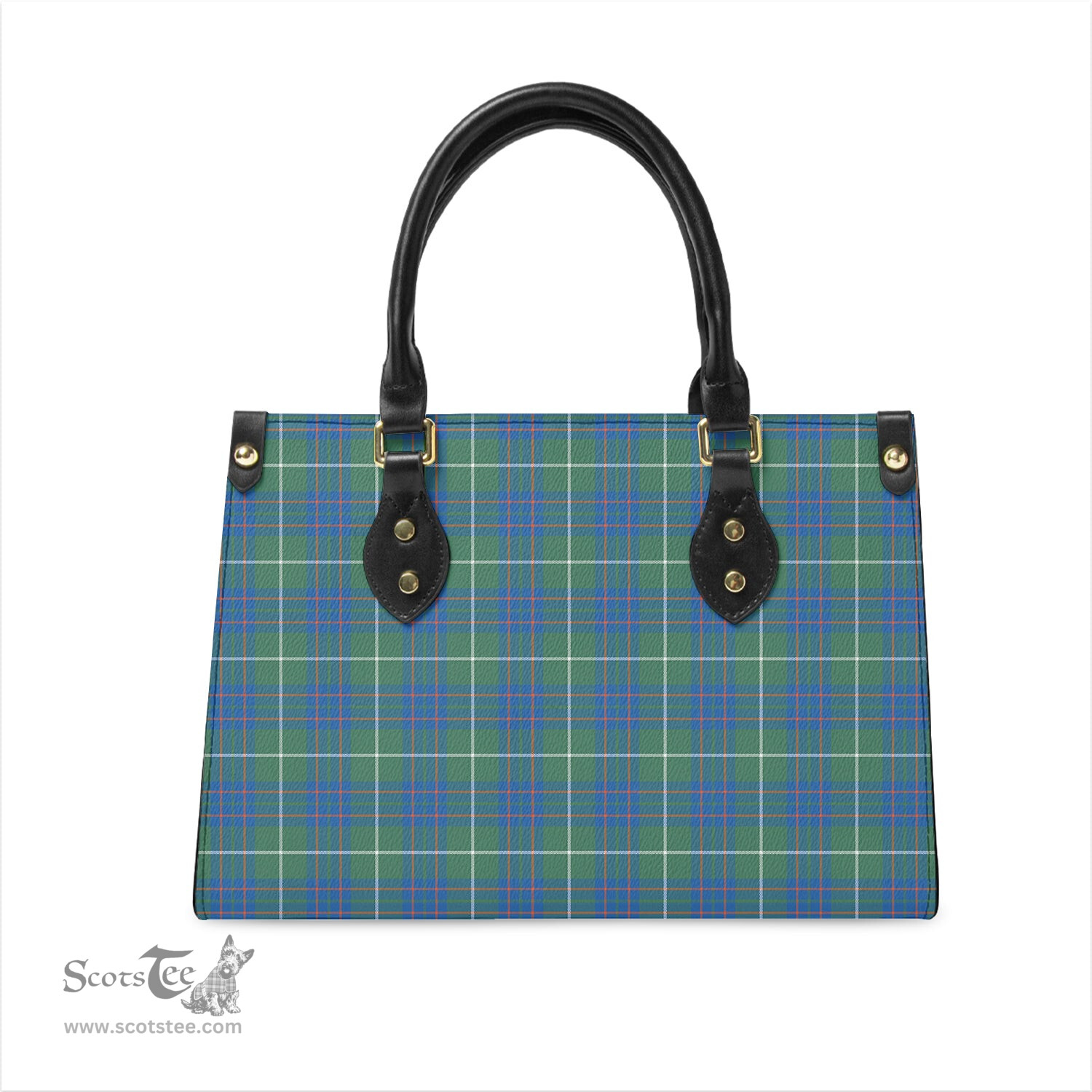 Scottish MacIntyre Hunting Ancient Tartan Leather Bag for Women Scottish Plaid Tartan Plaid - ScotsTee - scotstee.com