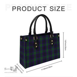 Scottish Lumsden Green Tartan Leather Bag for Women Scottish Plaid Tartan Plaid - ScotsTee - scotstee.com