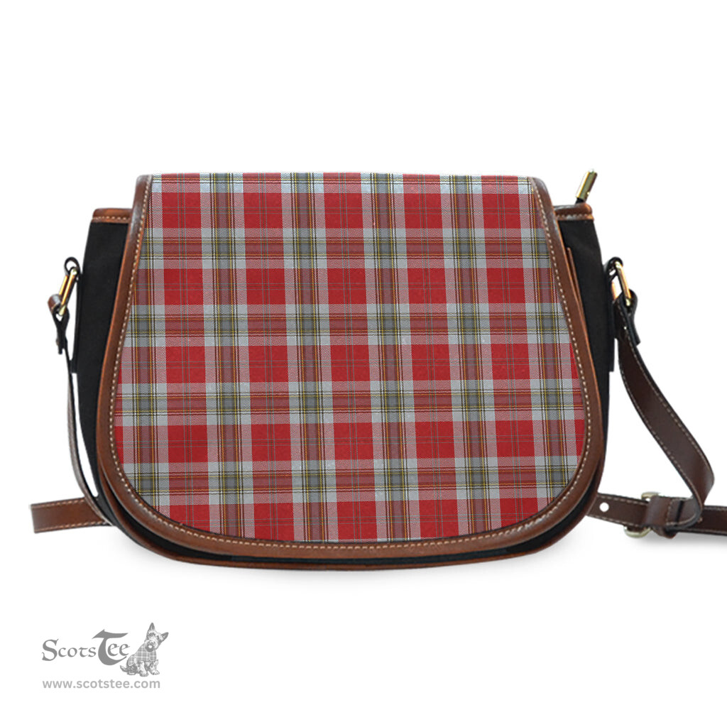 Scottish MacLean of Duart Dress Red Tartan Saddle Crossbody Bag Scottish Plaid Tartan Plaid - ScotsTee - scotstee.com