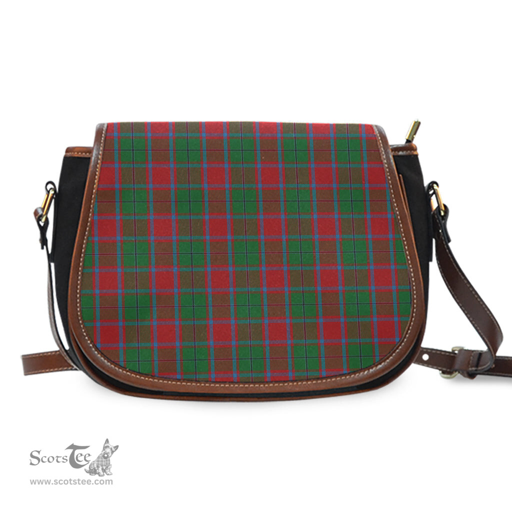 Scottish MacPhail Blue Bands Tartan Saddle Crossbody Bag Scottish Plaid Tartan Plaid - ScotsTee - scotstee.com