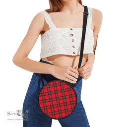 Scottish MacGillivray Modern Tartan Round Crossbody Bags - Round Purse Scottish Plaid Tartan Plaid - ScotsTee - scotstee.com