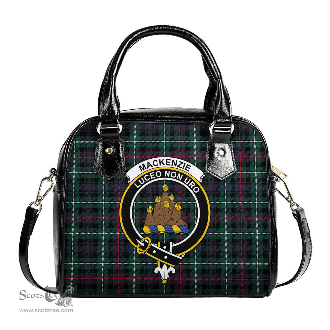 Scottish MacKenzie Modern Tartan Shoulder Handbags with Family Crest Scottish Plaid Tartan Plaid - ScotsTee - scotstee.com