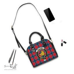 Scottish MacTavish Modern Tartan Shoulder Handbags with Family Crest Scottish Plaid Tartan Plaid - ScotsTee - scotstee.com