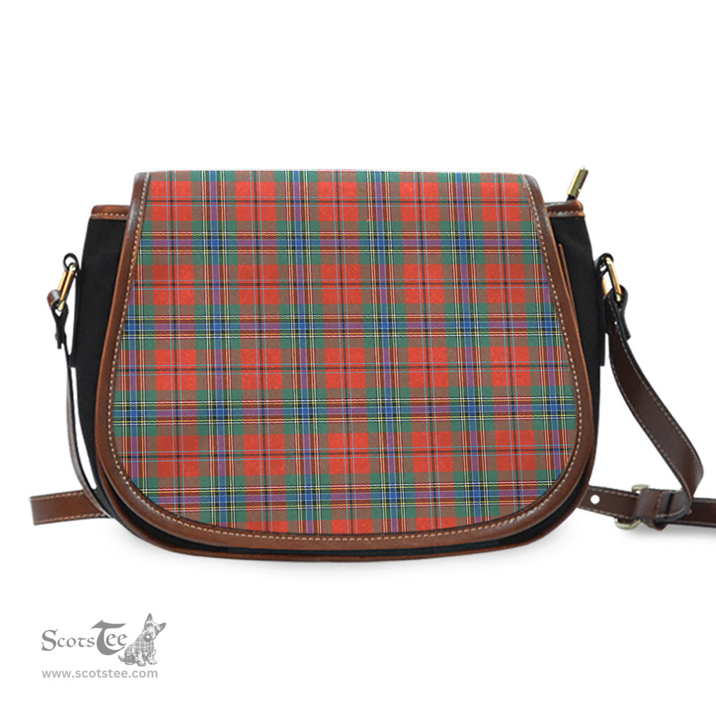 Scottish MacLean of Duart Ancient Tartan Saddle Crossbody Bag Scottish Plaid Tartan Plaid - ScotsTee - scotstee.com