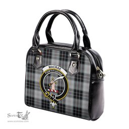Scottish MacRae Dress Tartan Shoulder Handbags with Family Crest Scottish Plaid Tartan Plaid - ScotsTee - scotstee.com