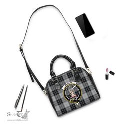 Scottish MacRae Dress Tartan Shoulder Handbags with Family Crest Scottish Plaid Tartan Plaid - ScotsTee - scotstee.com