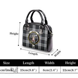 Scottish MacRae Dress Tartan Shoulder Handbags with Family Crest Scottish Plaid Tartan Plaid - ScotsTee - scotstee.com