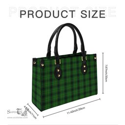 Scottish MacArthur Highland Tartan Leather Bag for Women Scottish Plaid Tartan Plaid - ScotsTee - scotstee.com