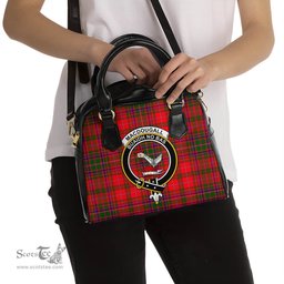 Scottish MacDougall Modern Tartan Shoulder Handbags with Family Crest Scottish Plaid Tartan Plaid - ScotsTee - scotstee.com