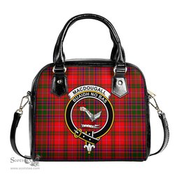 Scottish MacDougall Modern Tartan Shoulder Handbags with Family Crest Scottish Plaid Tartan Plaid - ScotsTee - scotstee.com