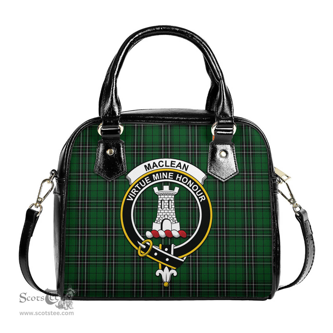 Scottish MacLean of Duart Hunting Tartan Shoulder Handbags with Family Crest Scottish Plaid Tartan Plaid - ScotsTee - scotstee.com
