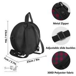 Scottish Lindsay Tartan Round Crossbody Bags - Round Purse with Family Crest Scottish Plaid Tartan Plaid - ScotsTee - scotstee.com