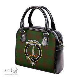Scottish MacAlister of Glenbarr Hunting Tartan Shoulder Handbags with Family Crest Scottish Plaid Tartan Plaid - ScotsTee - scotstee.com