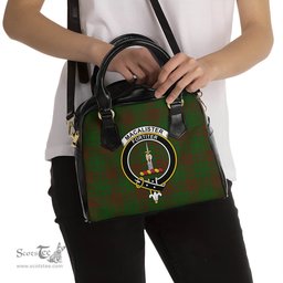 Scottish MacAlister of Glenbarr Hunting Tartan Shoulder Handbags with Family Crest Scottish Plaid Tartan Plaid - ScotsTee - scotstee.com