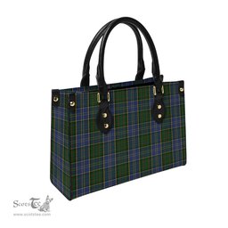 Scottish MacMillan Hunting Tartan Leather Bag for Women Scottish Plaid Tartan Plaid - ScotsTee - scotstee.com