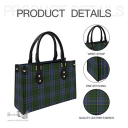 Scottish MacMillan Hunting Tartan Leather Bag for Women Scottish Plaid Tartan Plaid - ScotsTee - scotstee.com
