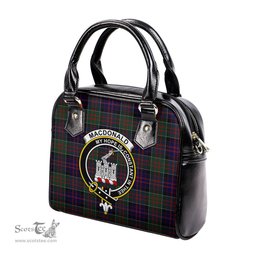 Scottish MacDonald of Clan Ranald Tartan Shoulder Handbags with Family Crest Scottish Plaid Tartan Plaid - ScotsTee - scotstee.com