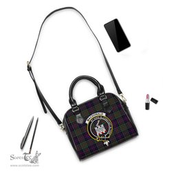 Scottish MacDonald of Clan Ranald Tartan Shoulder Handbags with Family Crest Scottish Plaid Tartan Plaid - ScotsTee - scotstee.com