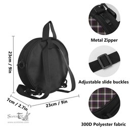 Scottish MacDonald Dress Tartan Round Crossbody Bags - Round Purse with Family Crest Scottish Plaid Tartan Plaid - ScotsTee - scotstee.com