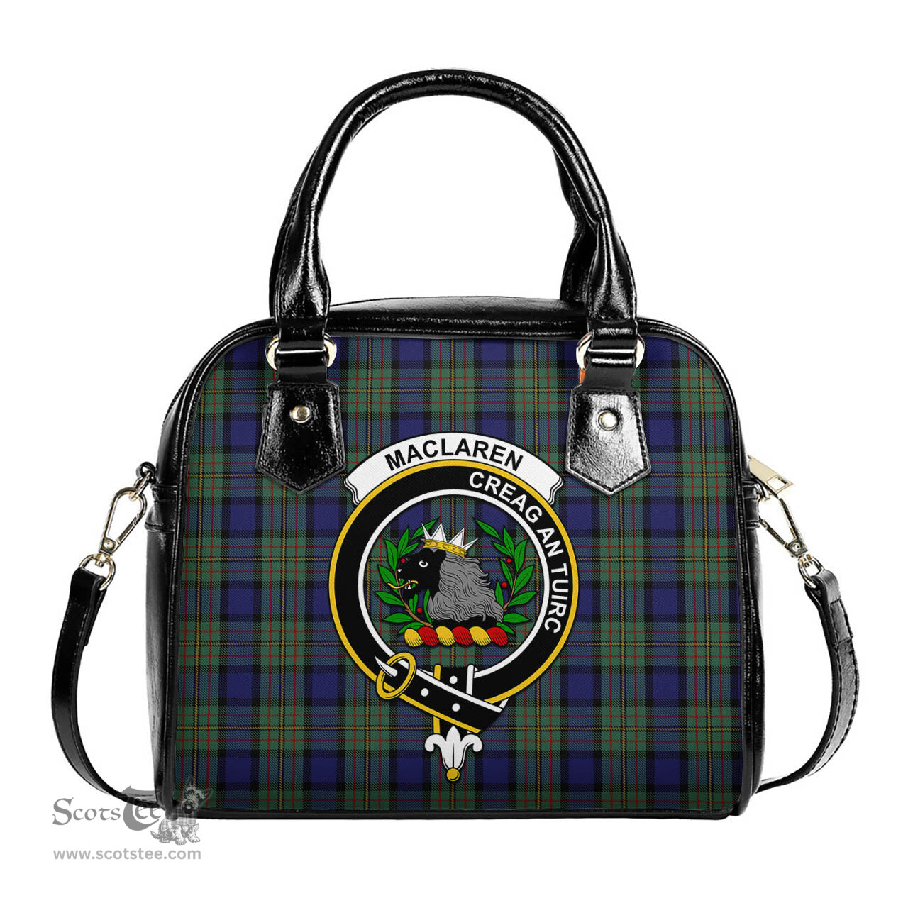 Scottish MacLaren Tartan Shoulder Handbags with Family Crest Scottish Plaid Tartan Plaid - ScotsTee - scotstee.com